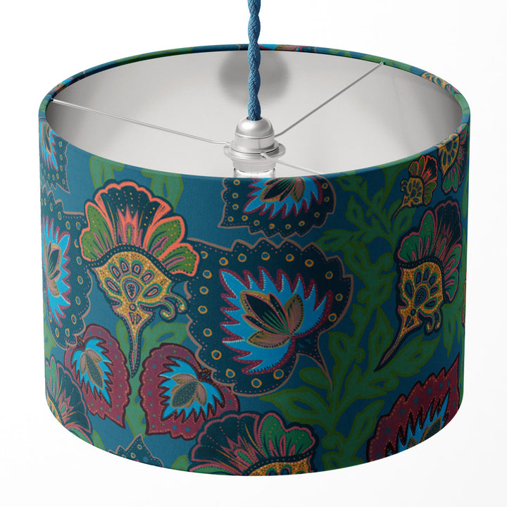 Garden of India Peacock Drum Lampshade