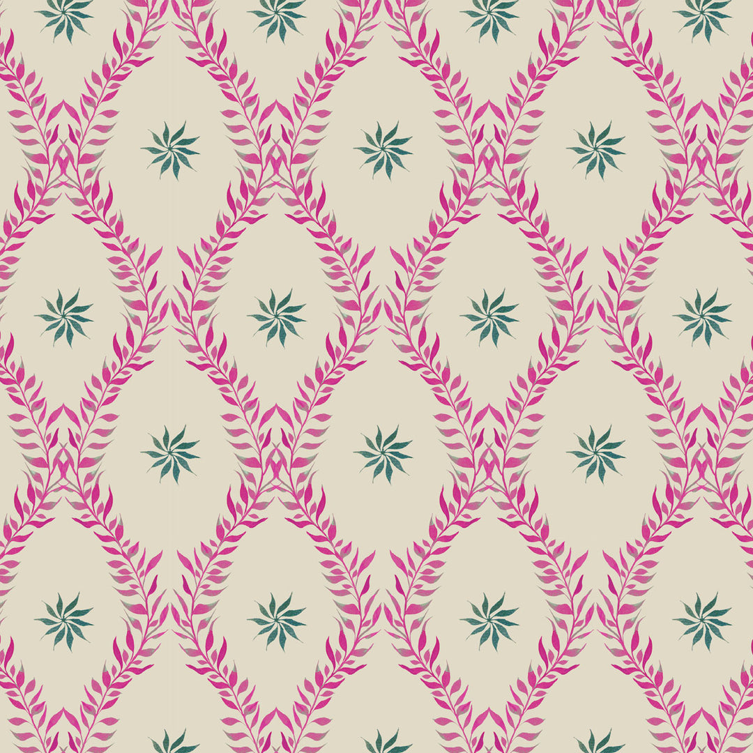 Belle French Rose Wallpaper Sample