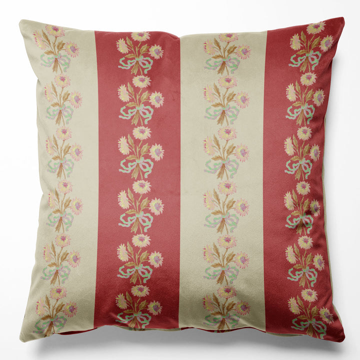 Chateau Stripe Pumpkin and Spice Cushion