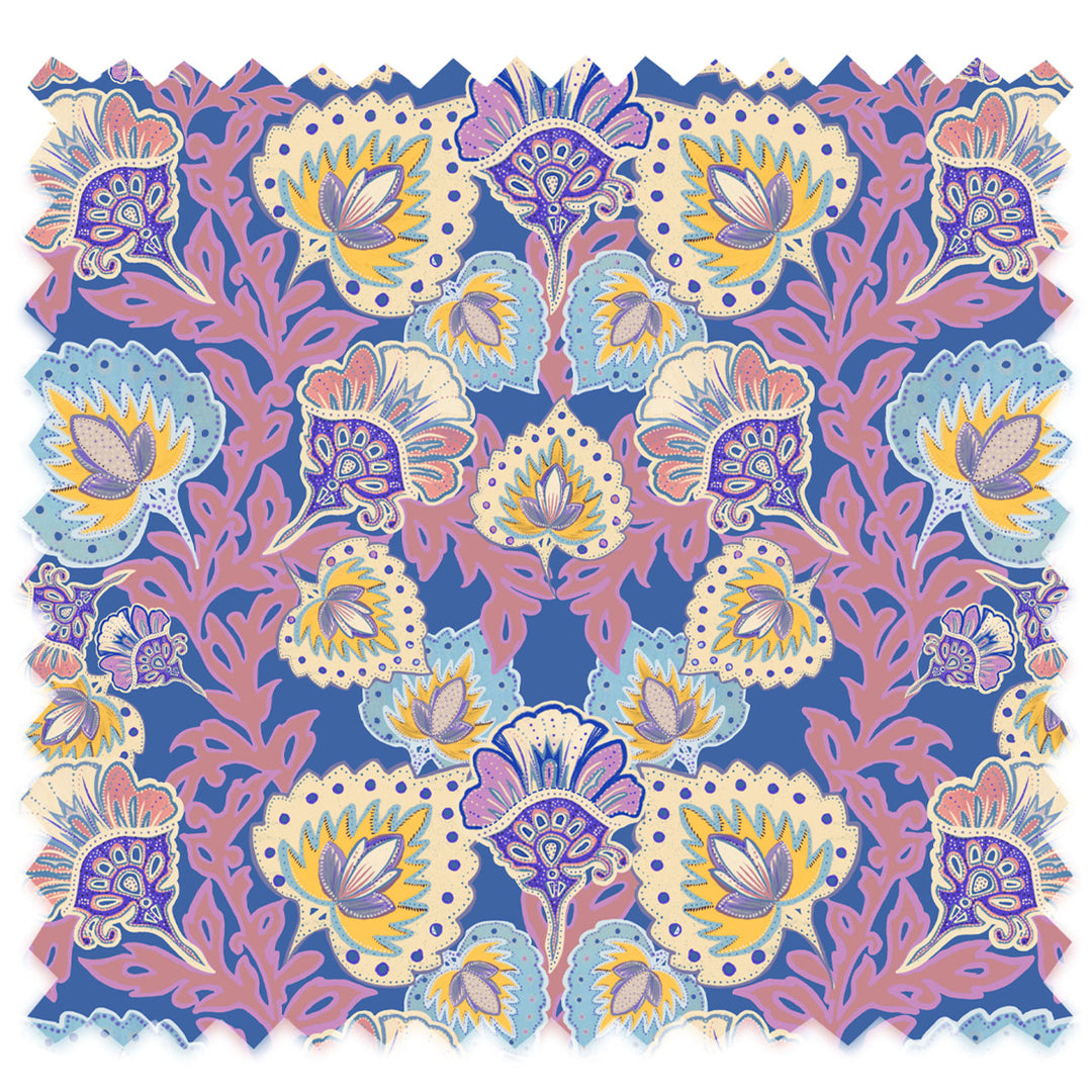 Garden of India Wedgewood Velvet Fabric