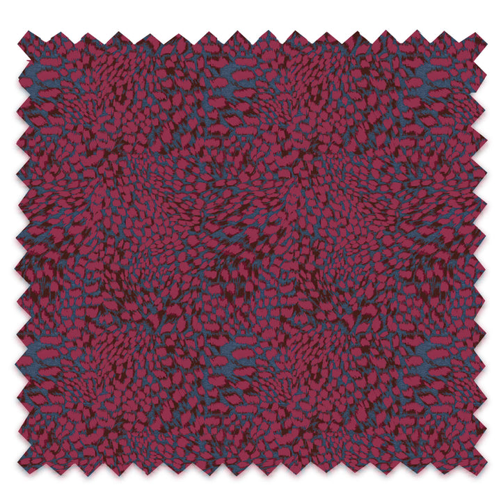 Leopard Magenta Crush Velvet Fabric