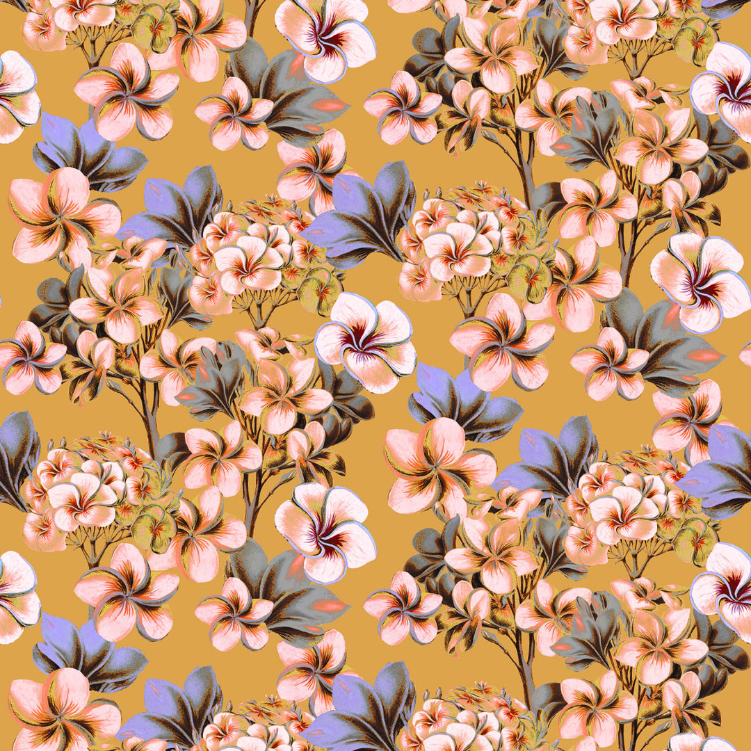Les Fleurs Honey Wallpaper Sample