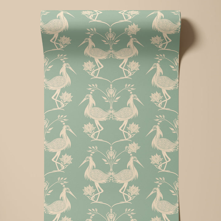 Lotus Mint Wallpaper Sample
