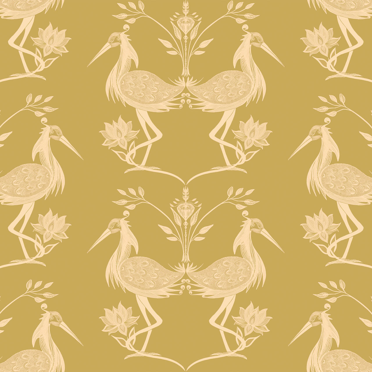 Lotus Dandelion Wallpaper Sample