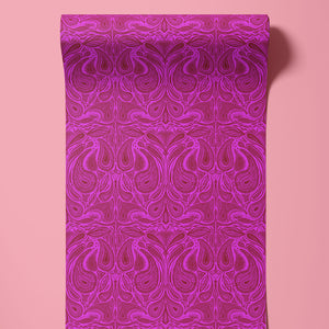 Margaux Fuchsia Wallpaper Sample