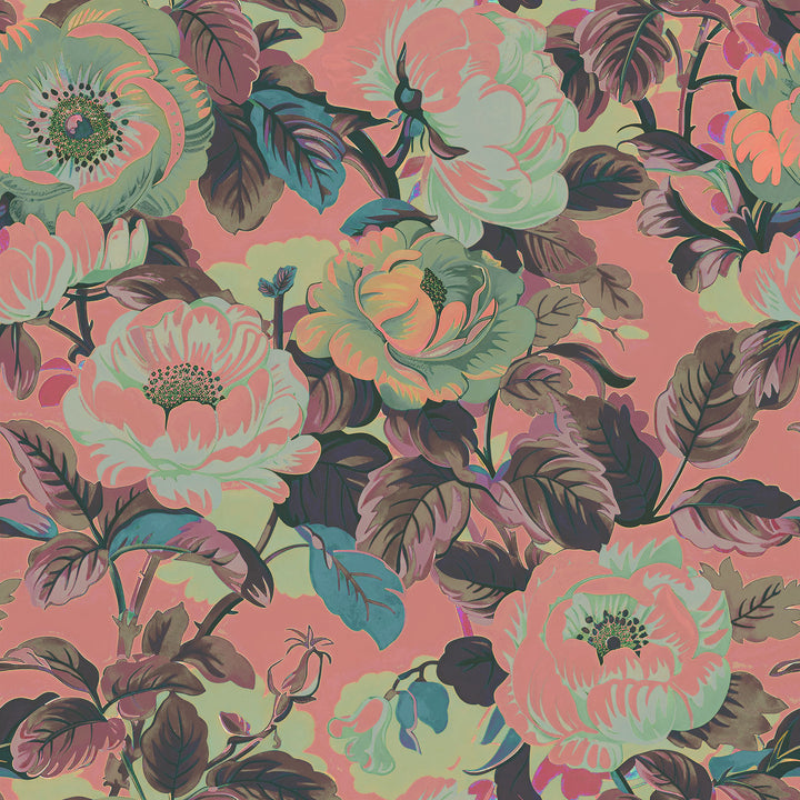 Rococo Roses Posy Wallpaper