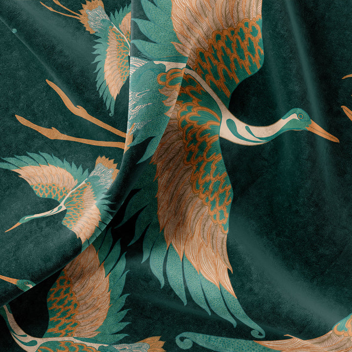 Pachamama Forest Velvet Fabric