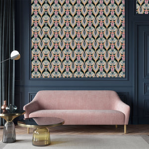 Soltar Ink and Pink Wallpaper