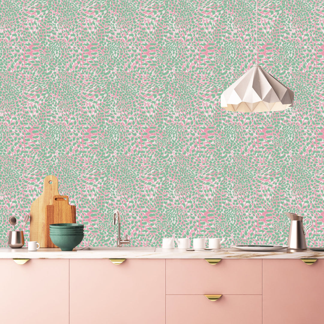 Leopard Pink Sorbet Wallpaper Sample