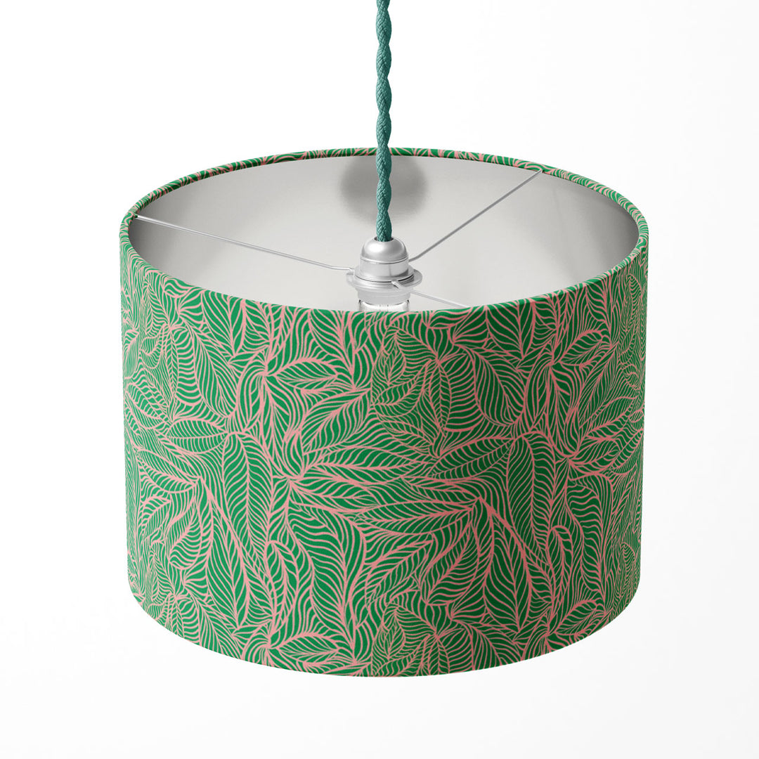 Agnes Green and Pink Drum Lampshade