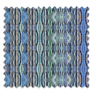Azure Arashi Velvet Fabric
