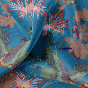 Blossom Corn Flower Velvet Fabric