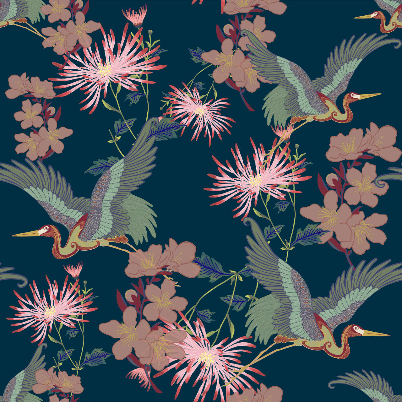Blossom Midnight Wallpaper Sample