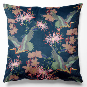 Blossom Midnight Velvet Cushion