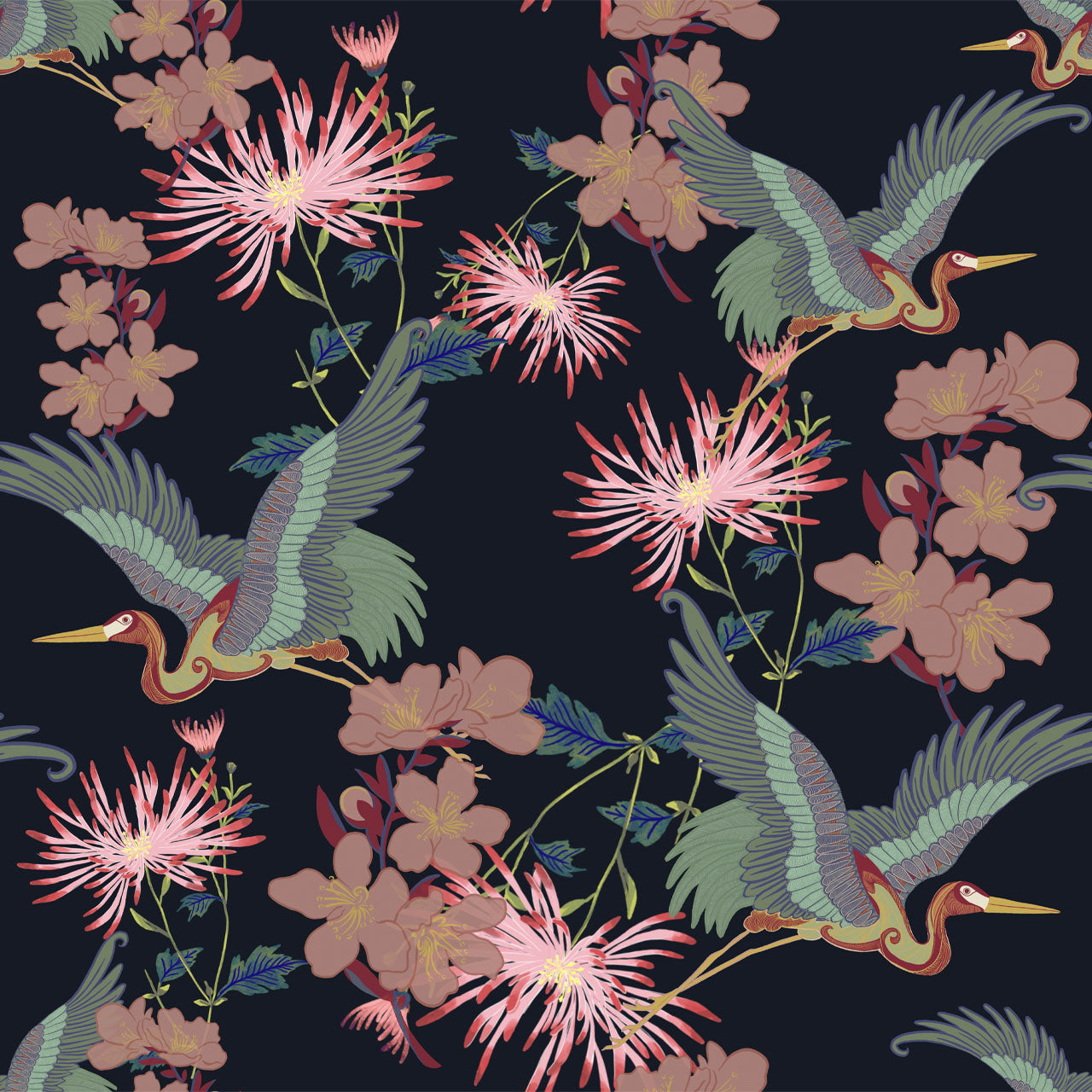 Blossom Noir Wallpaper