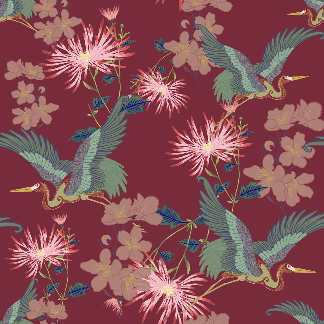 Blossom Rouge Wallpaper