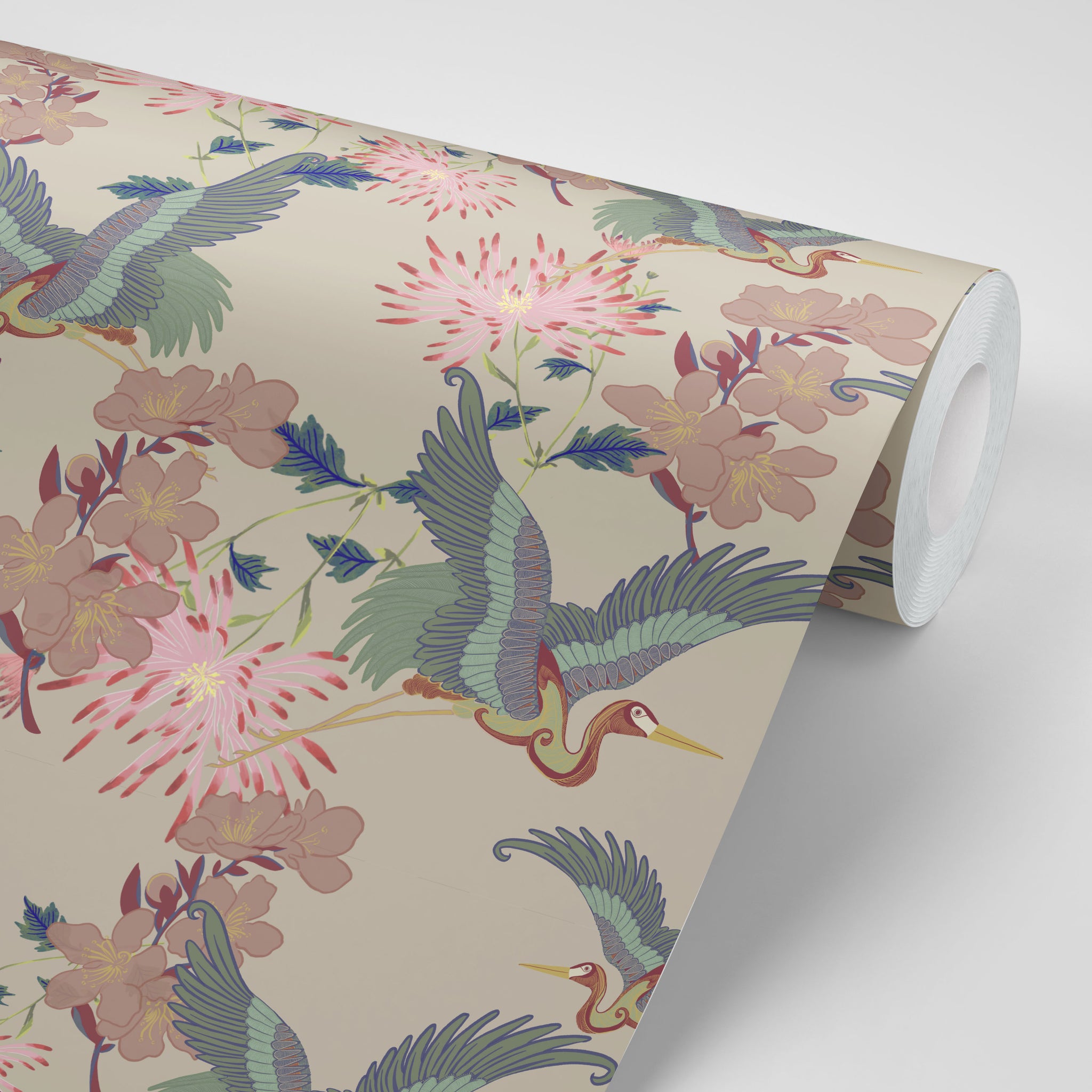 Blossom Vanilla Wallpaper Sample