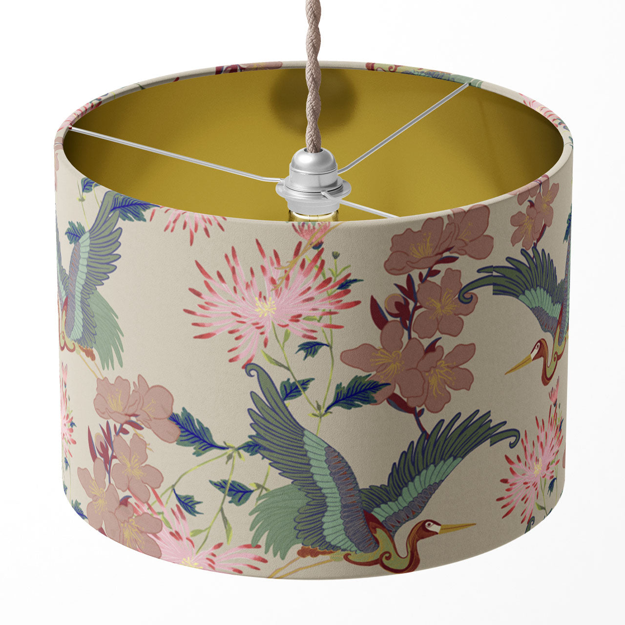 Blossom Vanilla Drum Lampshade