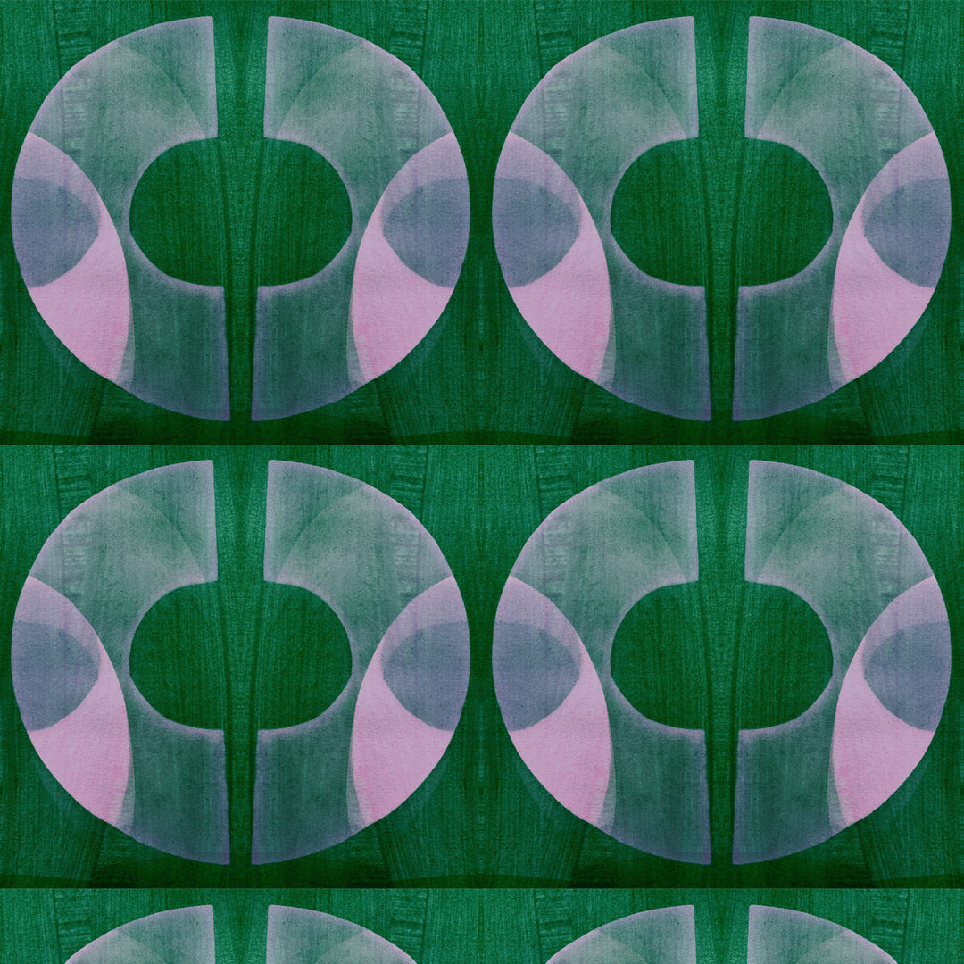 Bouclé Emerald Wallpaper Sample