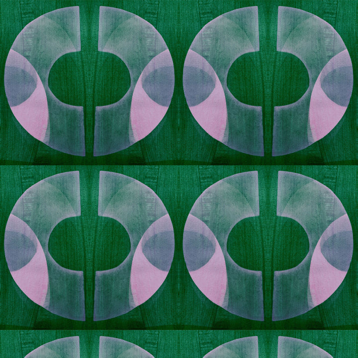 Bouclé Emerald Wallpaper Sample