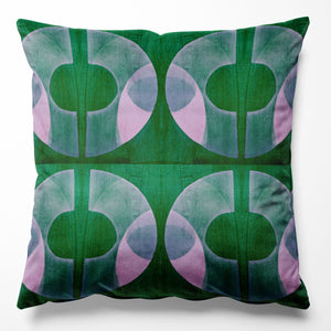 Bouclé Emerald Velvet Cushion