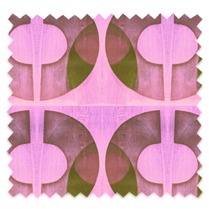 Bouclé Flamingo Velvet Fabric