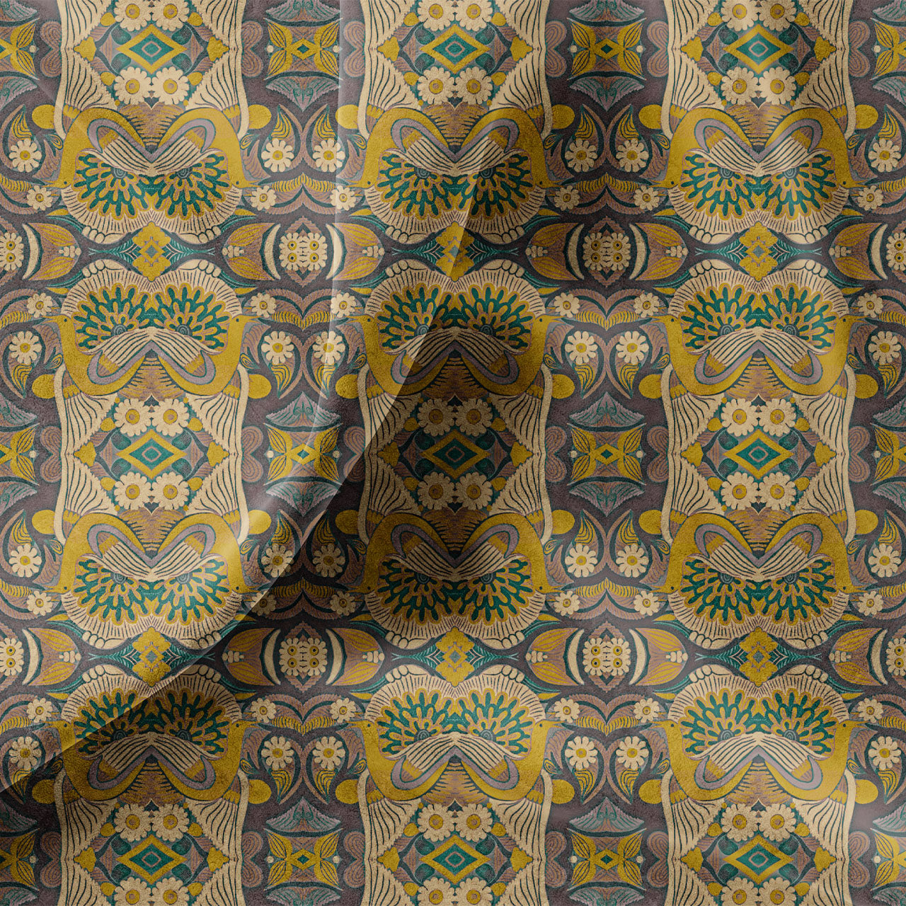 Esprit Mustard Velvet Fabric