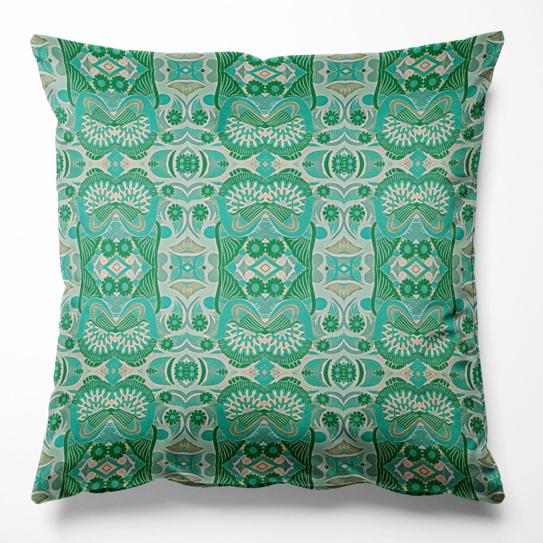 Esprit Sea Green Velvet Cushion