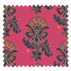 Fleur Fuchsia Velvet Fabric