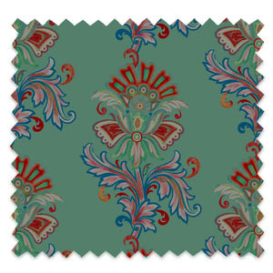 Fleur Sage Velvet Fabric