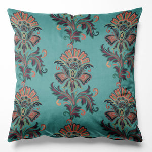 Fleur Maya Blue Velvet Cushion