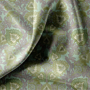 Garden of India Pistachio Velvet Fabric