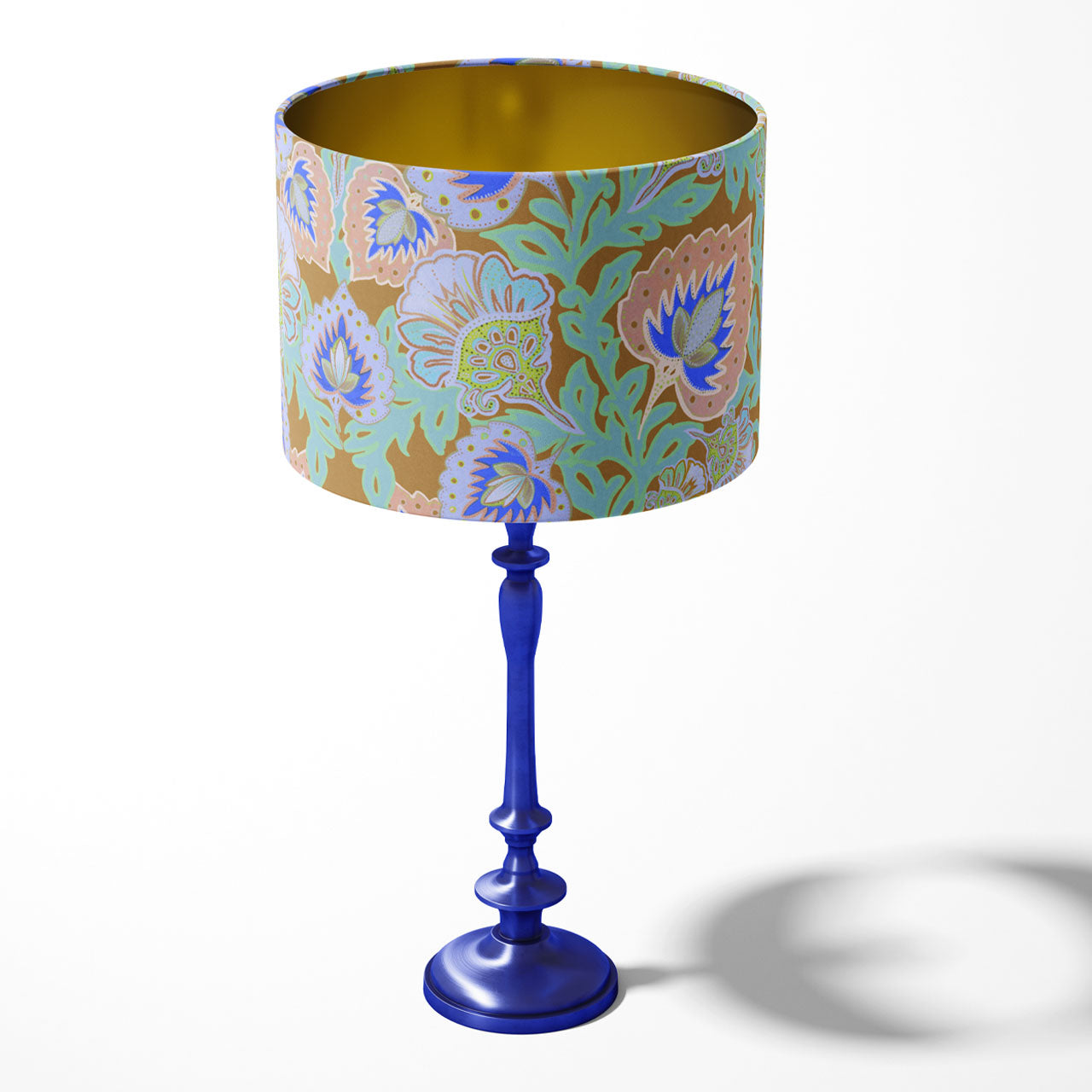 Garden of India Mustard Drum Lampshade