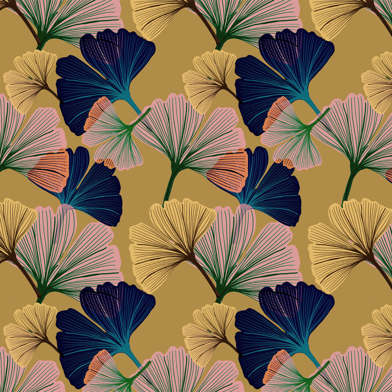 Ginkgo Buttercup Wallpaper