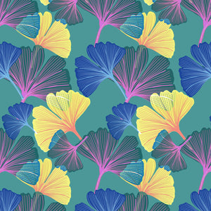 Ginkgo Shamrock Wallpaper Sample