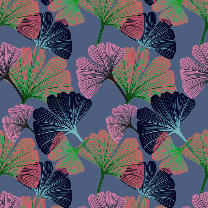 Ginkgo Violet Wallpaper