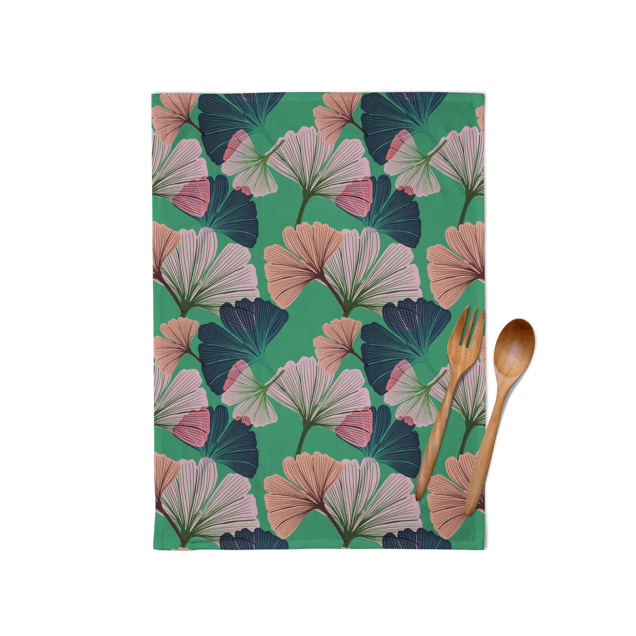 Ginkgo Green Tea Towel