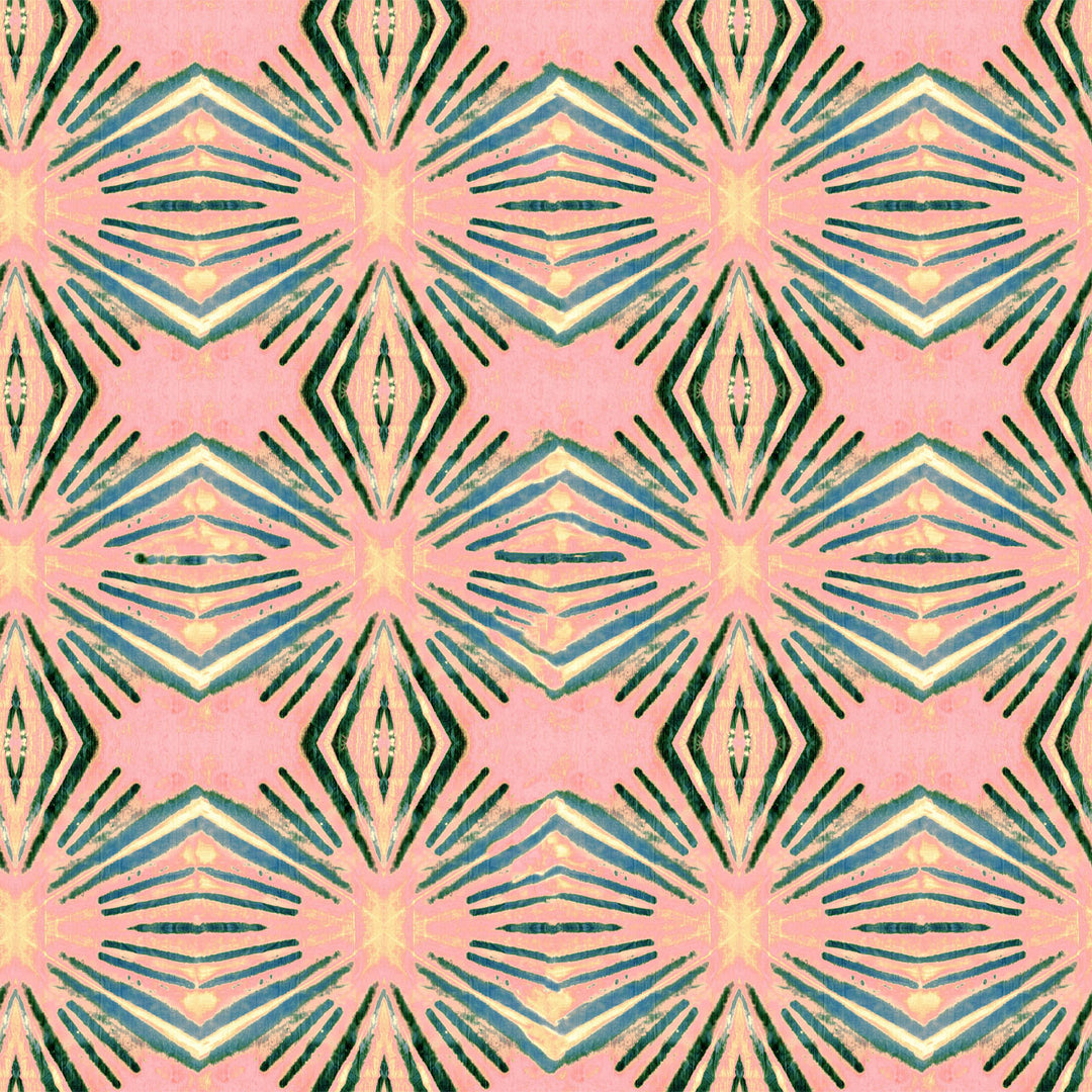 Itajime Diamond Blush Wallpaper Sample