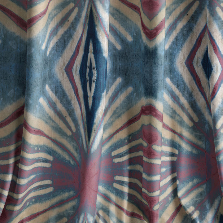 Itajime Diamond Rouge Velvet Fabric Sample