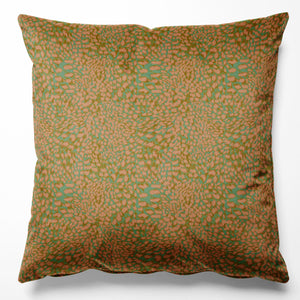 Leopard Peach Velvet Cushion