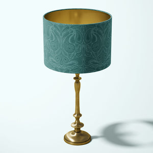 Margaux Teal Drum Lampshade