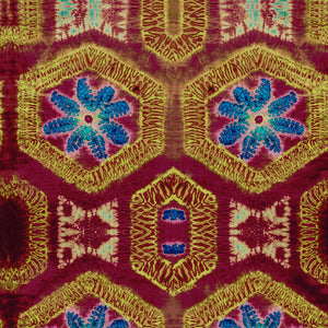 Nui Burst Jewel Velvet Fabric Sample