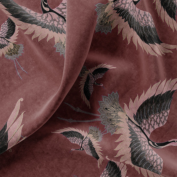 Pachamama Mahogany Velvet Fabric
