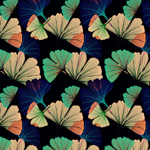 Ginkgo Black Wallpaper