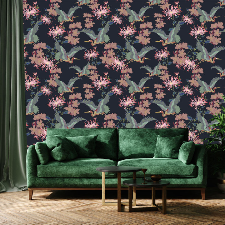 Blossom Noir Wallpaper Sample