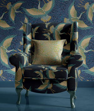 Pachamama Indigo Velvet Fabric Sample