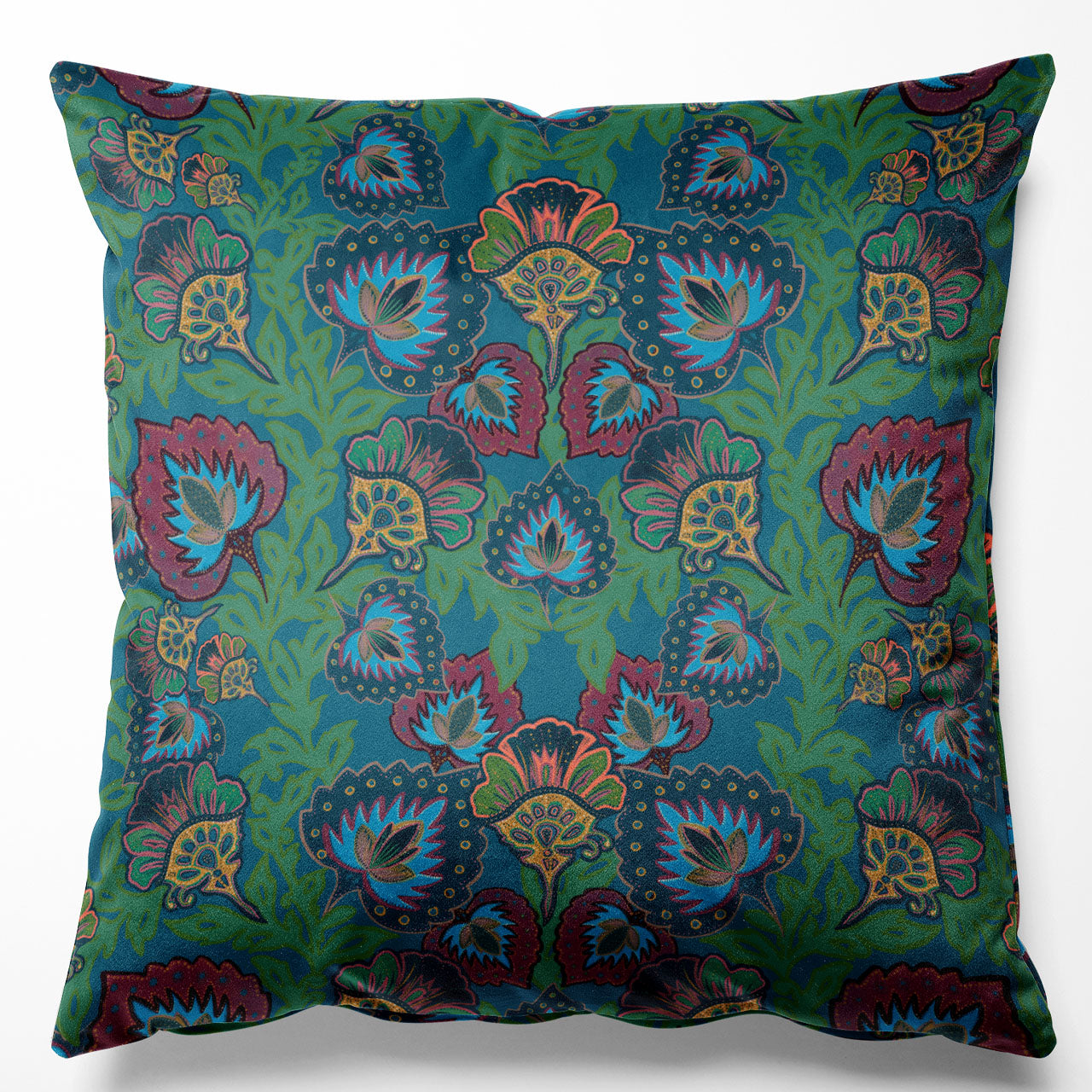 Garden of India Peacock Cushion