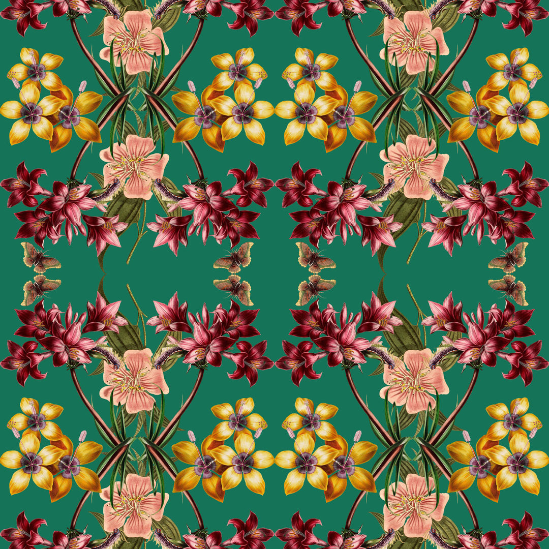 Hampi Emerald Wallpaper Sample