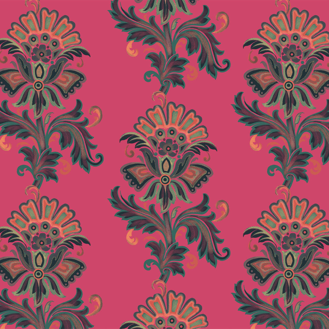 Fleur Fuchsia Wallpaper