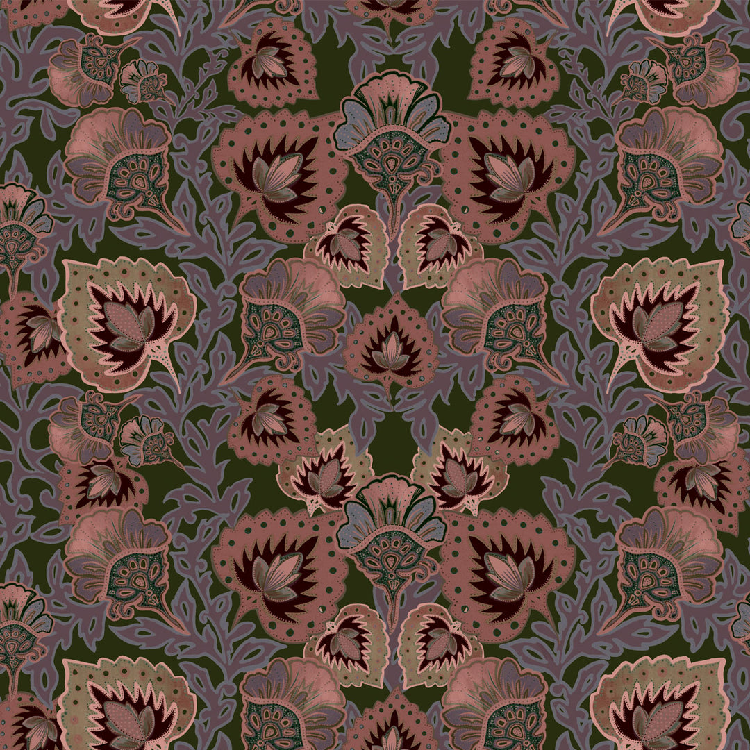 Garden of India Grass Wallpaper Sample